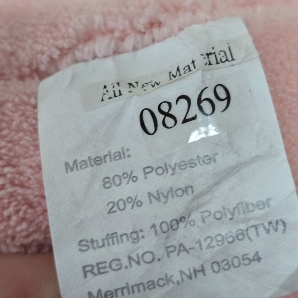 Brookstone Nap Teddy Bear Plush Pink Stuffed Animal Baby Infant Toy - Picture 8 of 10